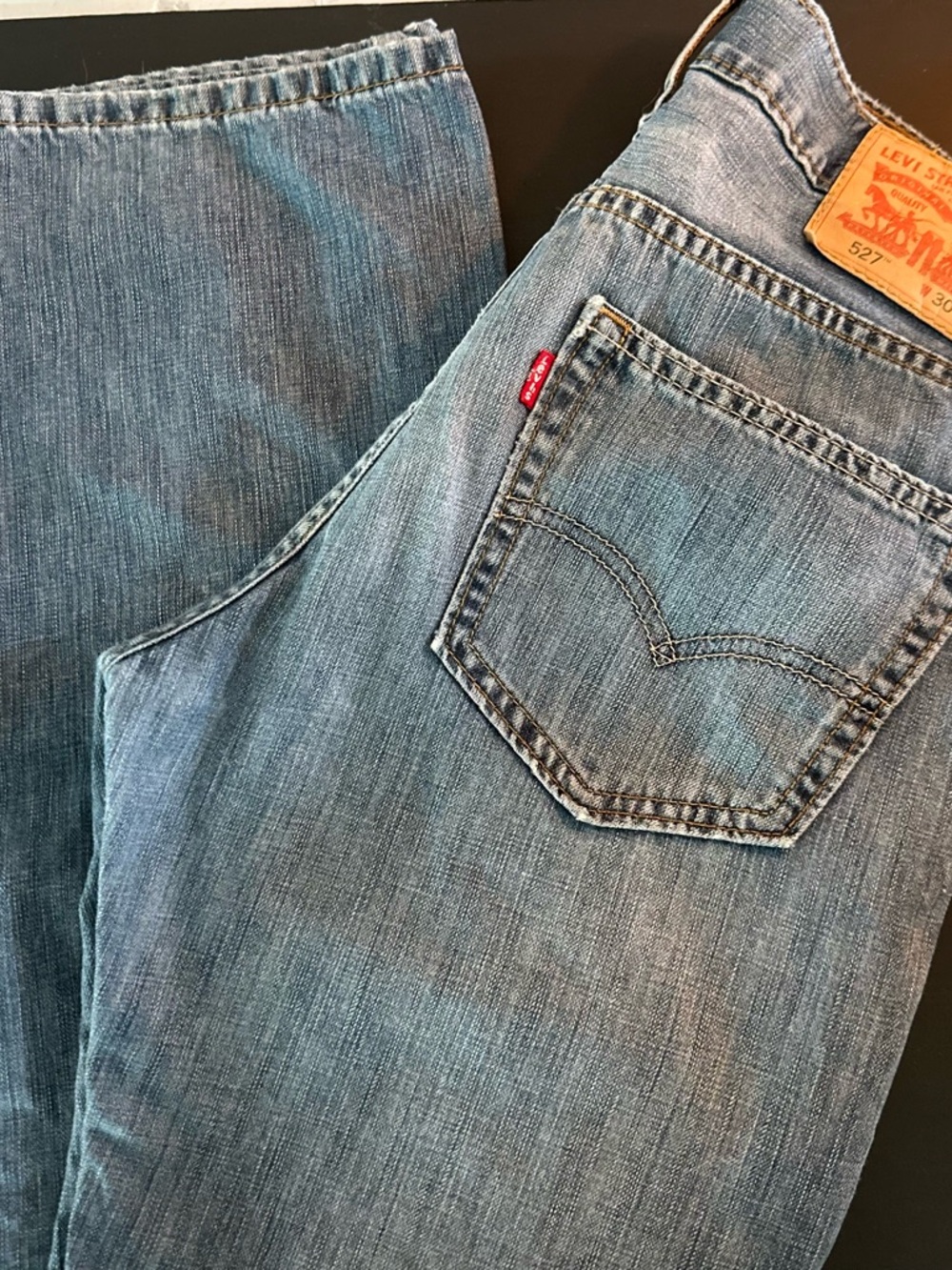 Levi's 527 Men’s Light Blue Bootcut Jeans with Signature Red Tab